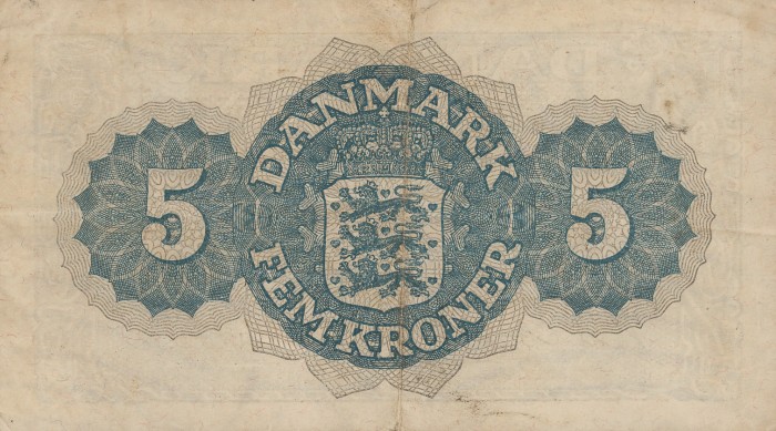 Back of Denmark p35c: 5 Kroner from 1946