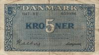 p35d from Denmark: 5 Kroner from 1947