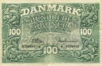 p39l from Denmark: 100 Kroner from 1955