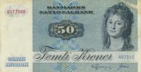 p50a from Denmark: 50 Kroner from 1972