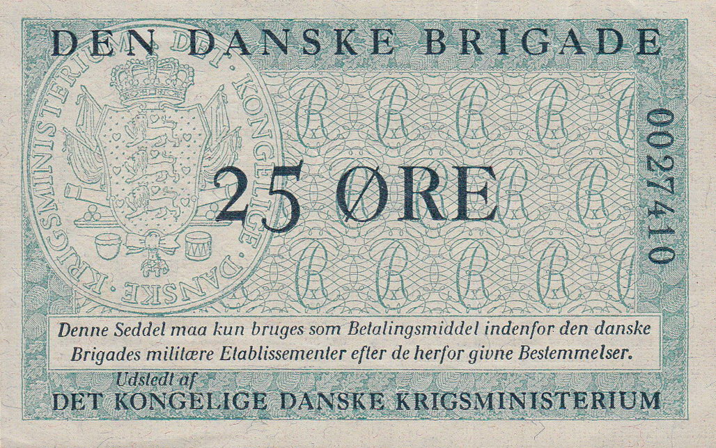 Front of Denmark pM9a: 25 Ore from 1947