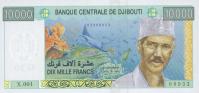 p45 from Djibouti: 10000 Francs from 2005