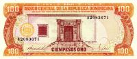 Gallery image for Dominican Republic p128a: 100 Pesos Oro
