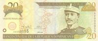 Gallery image for Dominican Republic p160a: 20 Pesos Oro