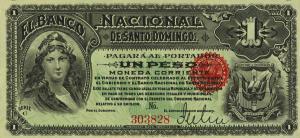 pS131r from Dominican Republic: 1 Peso from 1889