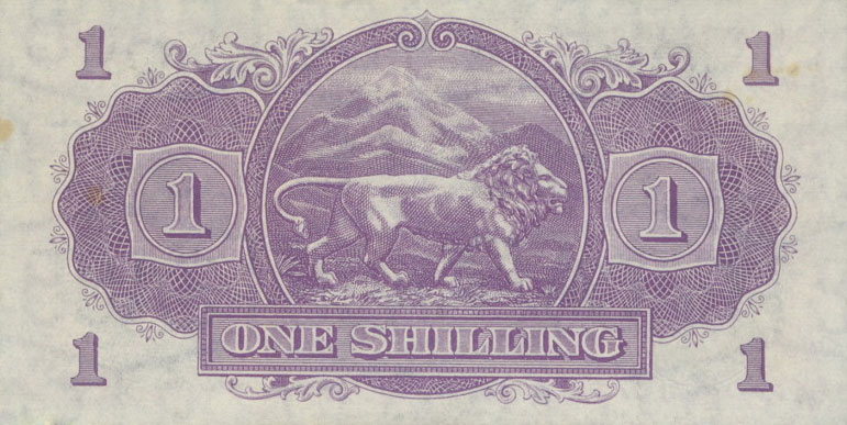Back of East Africa p27: 1 Shilling from 1943