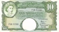 p38a from East Africa: 10 Shillings from 1958