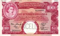 p44s from East Africa: 100 Shillings from 1961