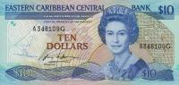 p23g from East Caribbean States: 10 Dollars from 1985