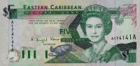 Gallery image for East Caribbean States p26a: 5 Dollars from 1993