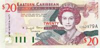 p33a from East Caribbean States: 20 Dollars from 1994