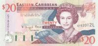 p33l from East Caribbean States: 20 Dollars from 1994