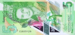 p55Aa from East Caribbean States: 5 Dollars from 2021