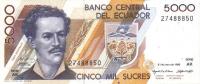 p128b from Ecuador: 5000 Sucres from 1995