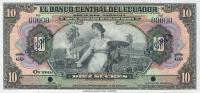 p92s2 from Ecuador: 10 Sucres from 1939