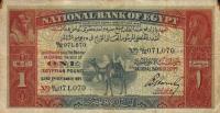 p18a from Egypt: 1 Pound from 1924