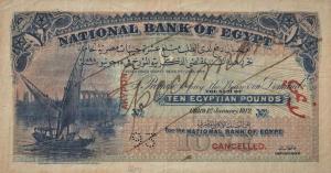 p8 from Egypt: 10 Pounds from 1912