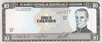 p144a from El Salvador: 10 Colones from 1996