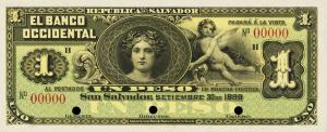 Gallery image for El Salvador pS171p: 1 Peso