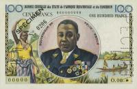 p2s from Equatorial African States: 100 Francs from 1961