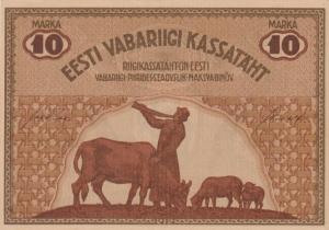 p46d from Estonia: 10 Marka from 1919