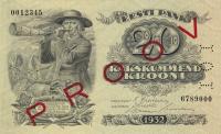 p64s from Estonia: 20 Krooni from 1932