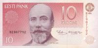 p72b from Estonia: 10 Krooni from 1992