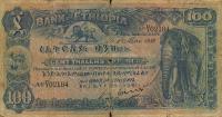 p10 from Ethiopia: 100 Thalers from 1932