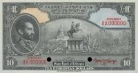 p14s from Ethiopia: 10 Dollars from 1945