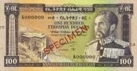 p29s from Ethiopia: 100 Dollars from 1966