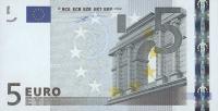 p1n from European Union: 5 Euro from 2002