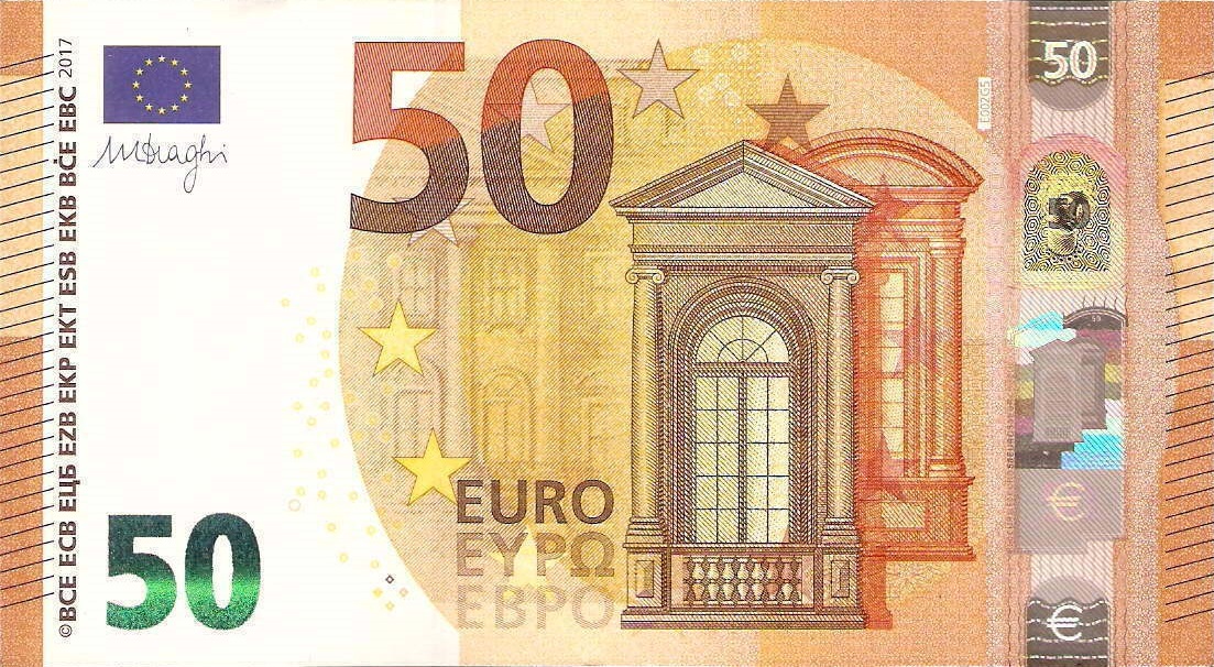 Front of European Union p23e: 50 Euro from 2017