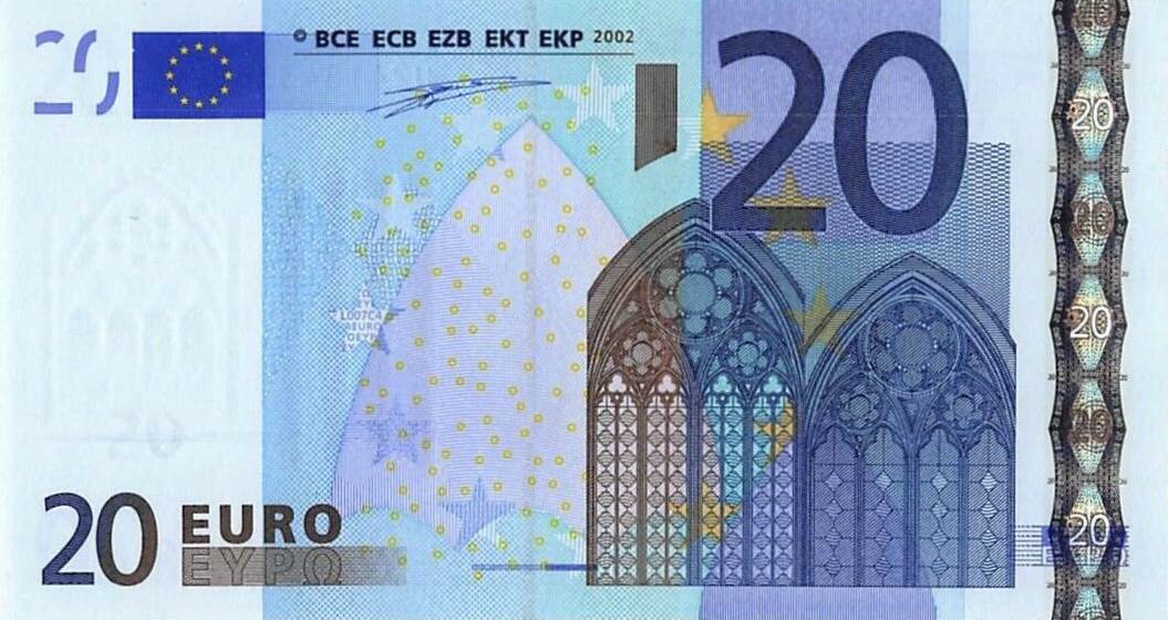Front of European Union p3u: 20 Euro from 2002