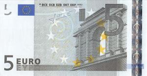 p1v from European Union: 5 Euro from 2002