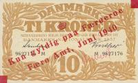 p3d from Faeroe Islands: 10 Kronur from 1940