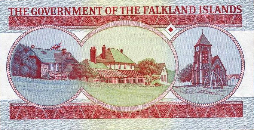 Back of Falkland Islands p17a: 5 Pounds from 2005