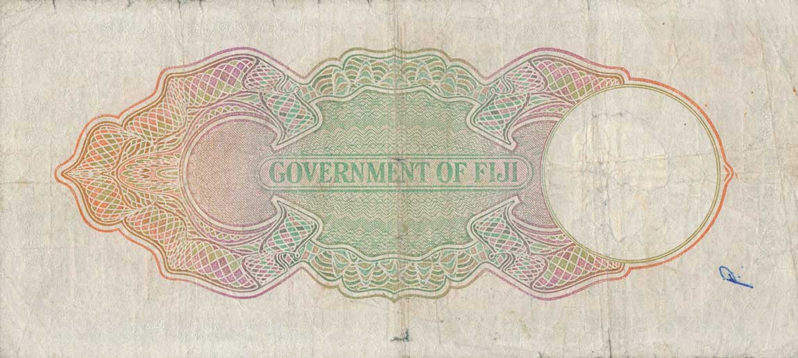 Back of Fiji p33c: 1 Pound from 1935