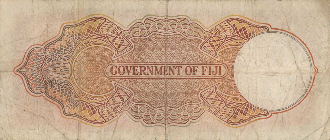 Back of Fiji p37f: 5 Shillings from 1943