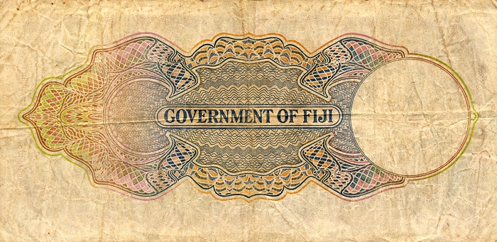 Back of Fiji p38d: 10 Shillings from 1940