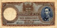 p38d from Fiji: 10 Shillings from 1940