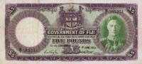 p41f from Fiji: 5 Pounds from 1951