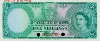 p51cs from Fiji: 5 Shillings from 1957