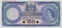 p54cs from Fiji: 5 Pounds from 1954