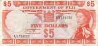 p67b from Fiji: 5 Dollars from 1971