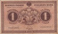 p19 from Finland: 1 Markkaa from 1916