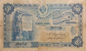 p6b from Finland: 50 Markkaa from 1898