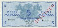 p99s from Finland: 5 Markkaa from 1963