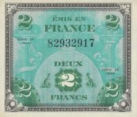 p114a from France: 2 Francs from 1944
