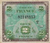 Gallery image for France p114b: 2 Francs from 1944