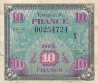 p116r from France: 10 Francs from 1944